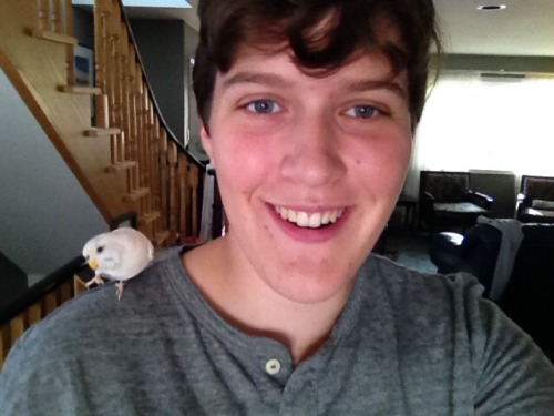 goodnightlittleone:Happy tdov!!! Have a selfie with the birb(They/them)