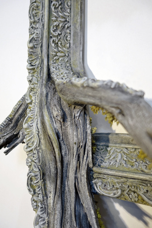 itscolossal:New Fusion Frames by Darryl Cox Fuse Gnarled Tree Roots with Ornate Picture Frames