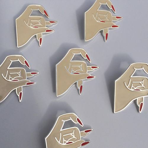 avina:notbad4agirl:I’ll be selling my SF nail pins this Saturday at Prime The Gallery in Oakland (32