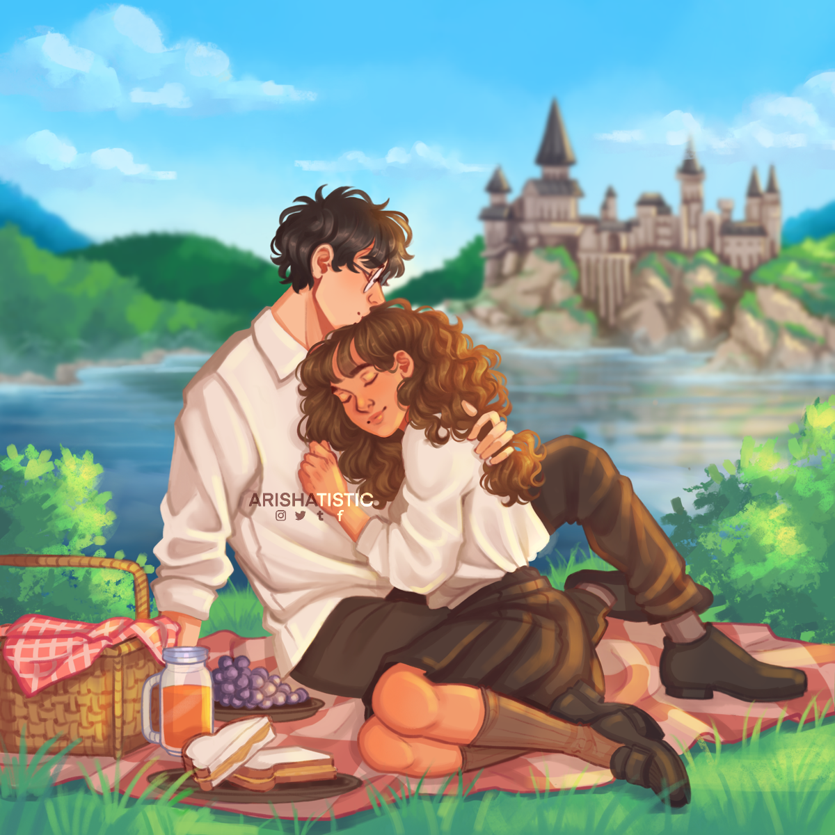Harry and Hermione comic by Arishatistic