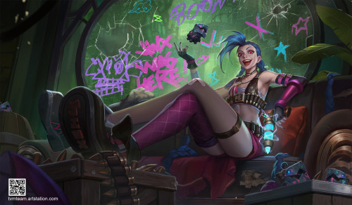 Jinx TVM Teamhttps://www.artstation.com/artwork/yJENaK 