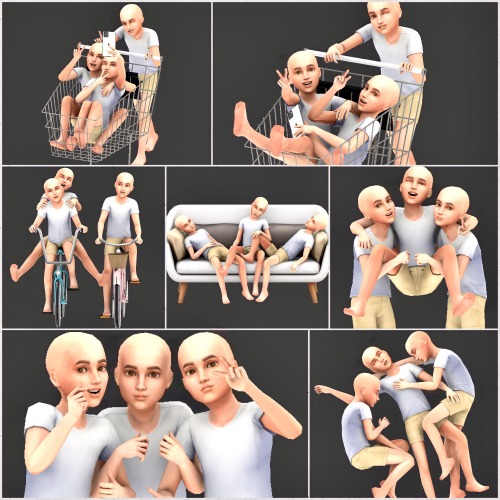acha-sims: Acha Childhood memories Posepack7 groupposesPlease use Andrew’s pose payer and Teleport A