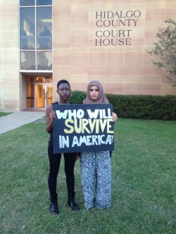 swallowthe-sky:  neither one of us // Ferguson rally in Rio Grande, TX