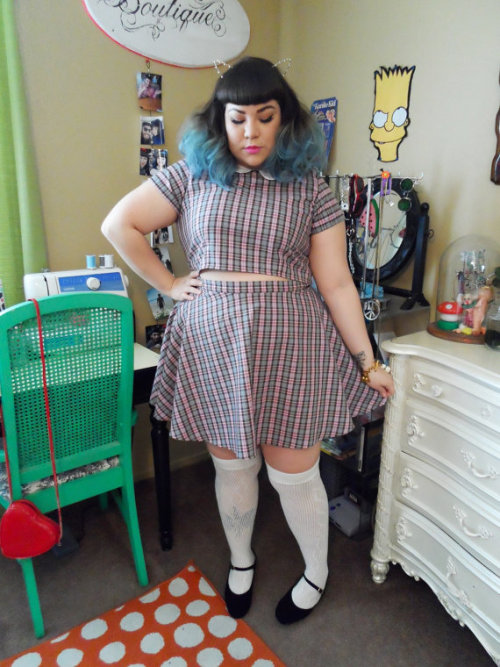 shantrinas:  rosariummm:  churchofclueless:  This totally adorable Clueless-inspired skirt and top set, handmade by total Tumblr Betty rosariummm, can be your most capable-looking outfit. (Etsy)  Thanks for the credit!  omfg LOVE