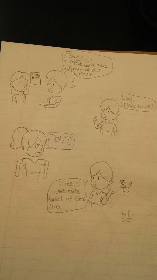 I Actually Did Make Fanart,but,there Is Only One And I Didn't Upload It.I'm Not Even Sure If I Should.The