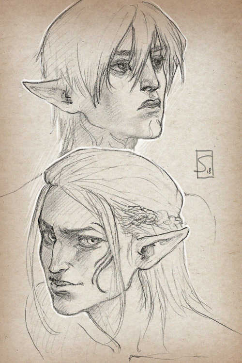 sagasketchbook: &lt;3 Fenris and Zevran.