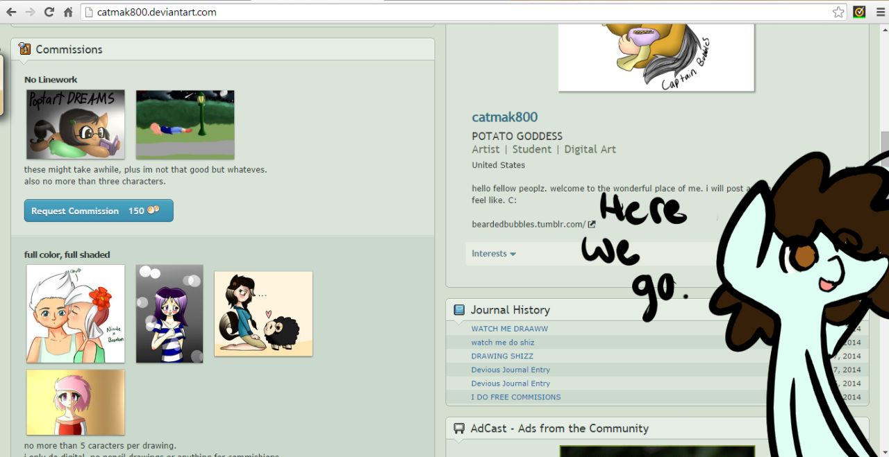 askcaptainbubbles:  Happy Commissioning!!! also you kinda have to have a deviantart