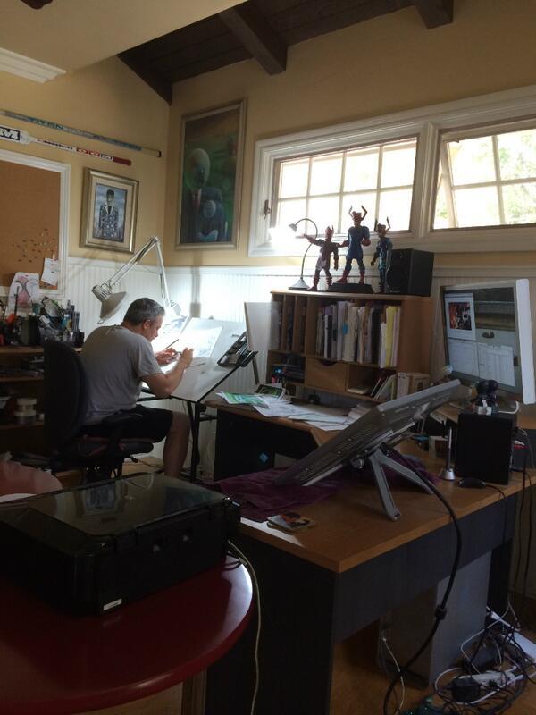 This is where art is made: Part V Kelly Sue DeConnickFrank FrazettaRyan StegmanFrank
