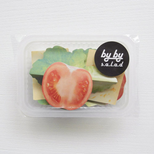 The Tomato Salad Memo Set is a fun and cute memo set! Each memo set comes with 12 sheets of green le