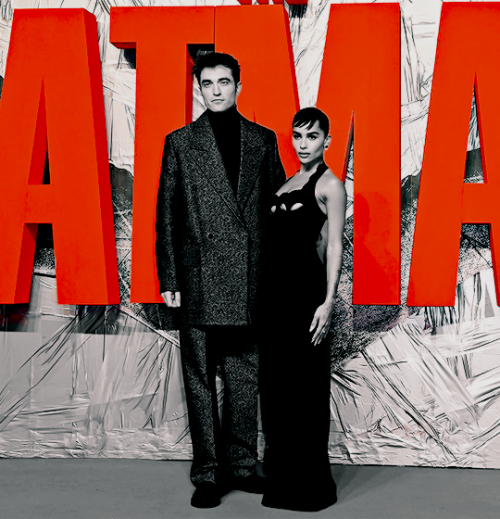 Robert Pattinson and Zoë Kravitz attend The Batman premiere events 2022