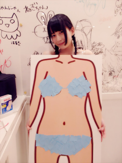 echoyagu:  akibeya:  こんばんハピネス！ 今日のnottvで この夏自分が着てみたい水着をつくってみました₍˄·͈༝·͈˄*₎◞ ̑̑♡ 好きな水色！ どうですか？ … 佐々木優佳里  No… not you too Yukarun~