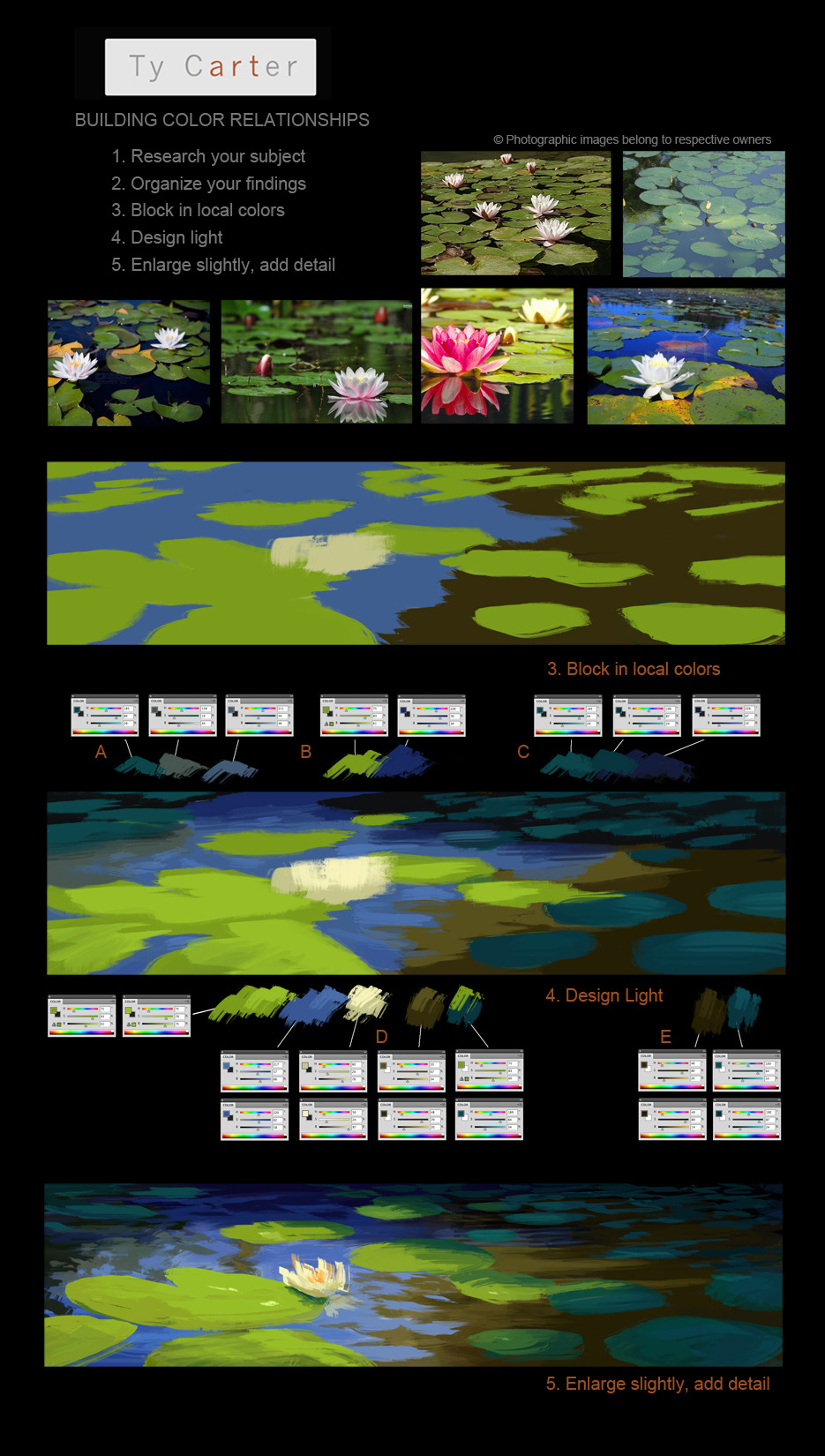 tycarterart:  Ty Carter Art-Thoughts on Color, Part 1 &amp; 2; Design, Color