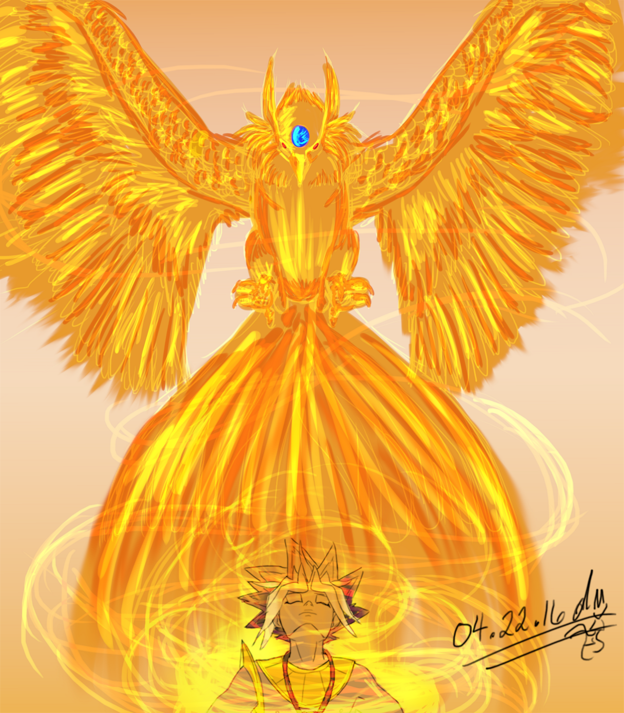 darkmanedfox:  Atem using Ra’s powers to turn into a fire birb.  &gt;&gt;&gt;&gt;&lt;&lt;&lt;&lt;Yu-Gi-Oh!
