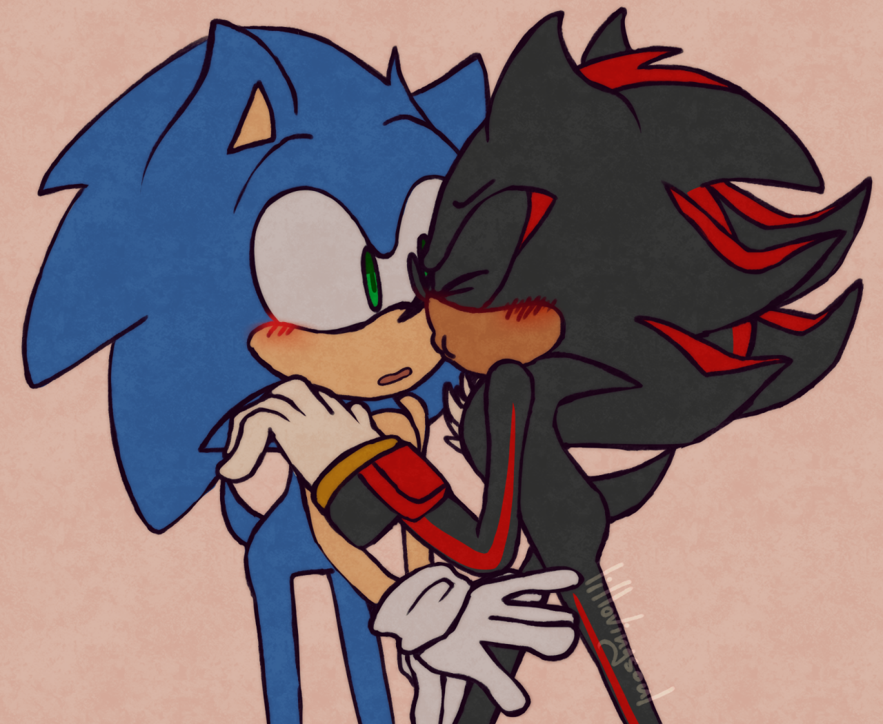 BOYS KISSING (by @RealShadowFan01 on Twitter) : r/SonicTheHedgehog