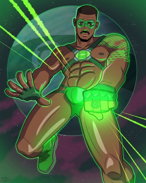 Beware @thedejourbrown’s power, Green Lantern’s light! #greenlantern #gaylantern #green 