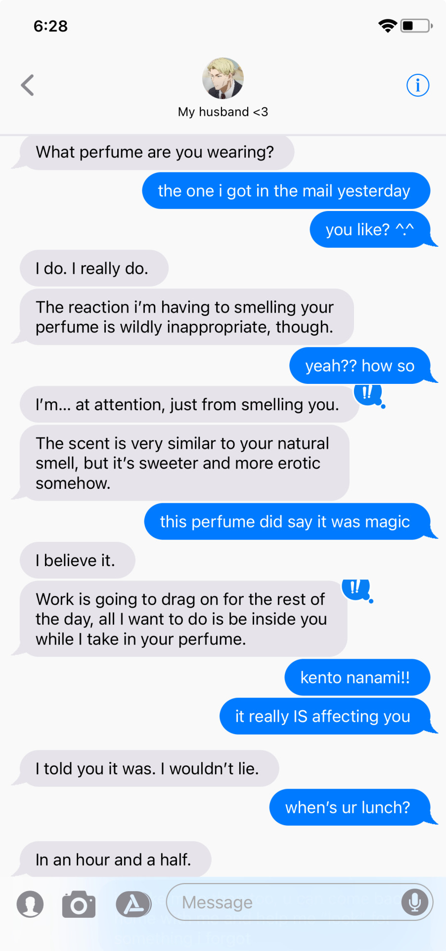 Wearing Pheromone Perfume Around Them
