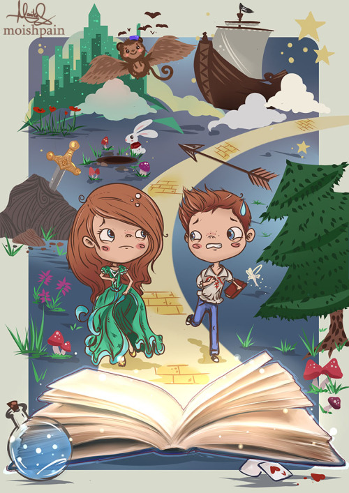 My fan art of The Land Of Stories covers :)