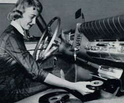 oldworldinventions:  1954: Car record player