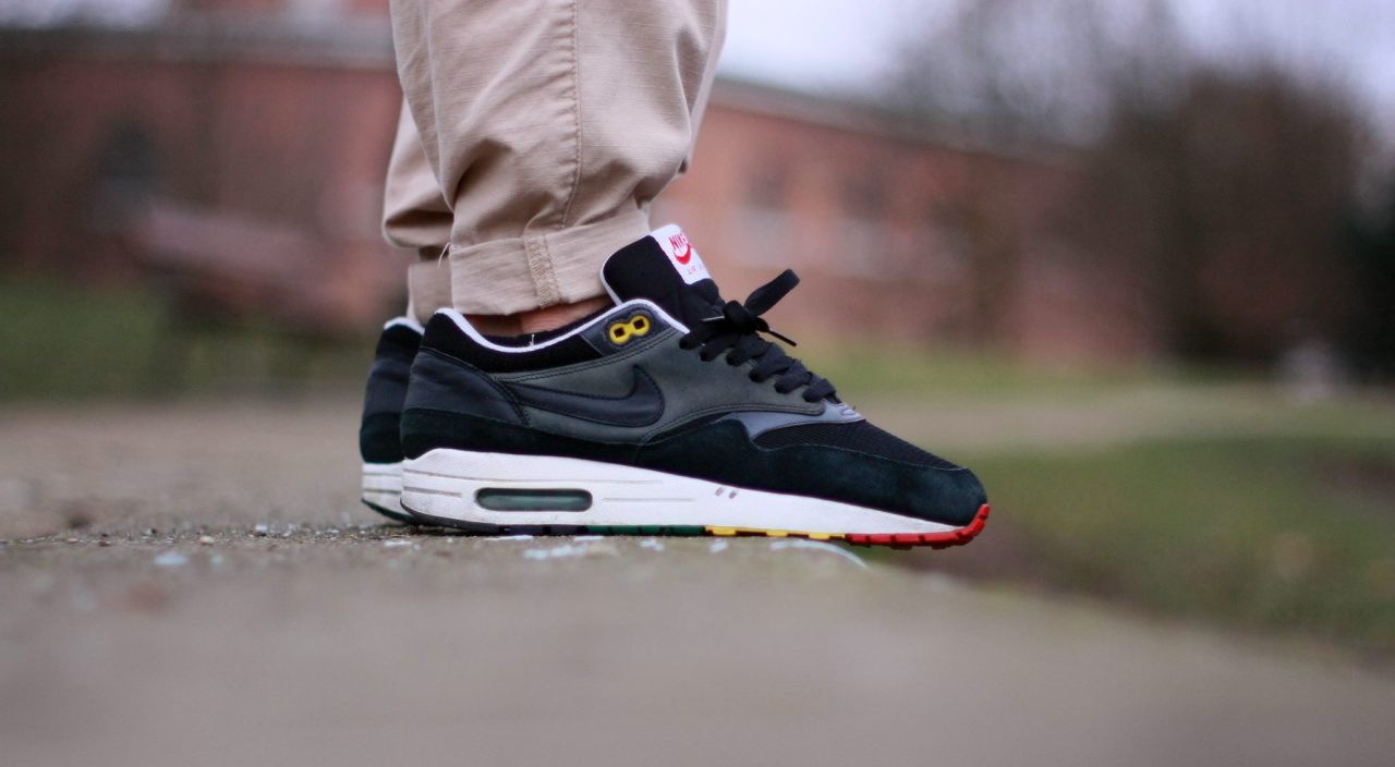 Nike Air Max 1 'Rasta' (by Biggie Smalls) – Sweetsoles – Sneakers, kicks  and trainers.