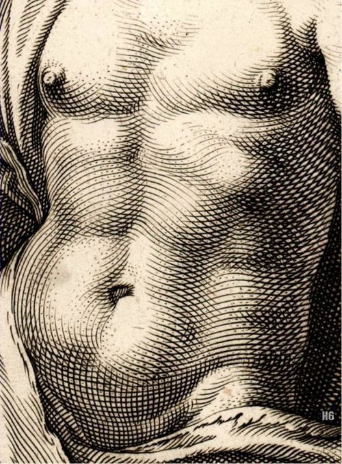 bala5:  Mercury - 1592 Hendrick Goltzius Dutch 1558-1617 engraving on laid paper                      