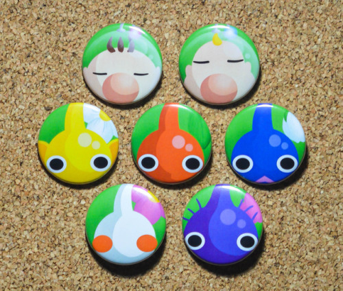 Pikmin Button Set, $1 per pin!! Check ‘em out!!Don’t forget to check out the rest of our