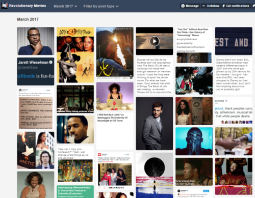 SITE OF THE WEEK: Revolutionary Movies diversemovies.tumblr.comOk I’ve never done a Site of 