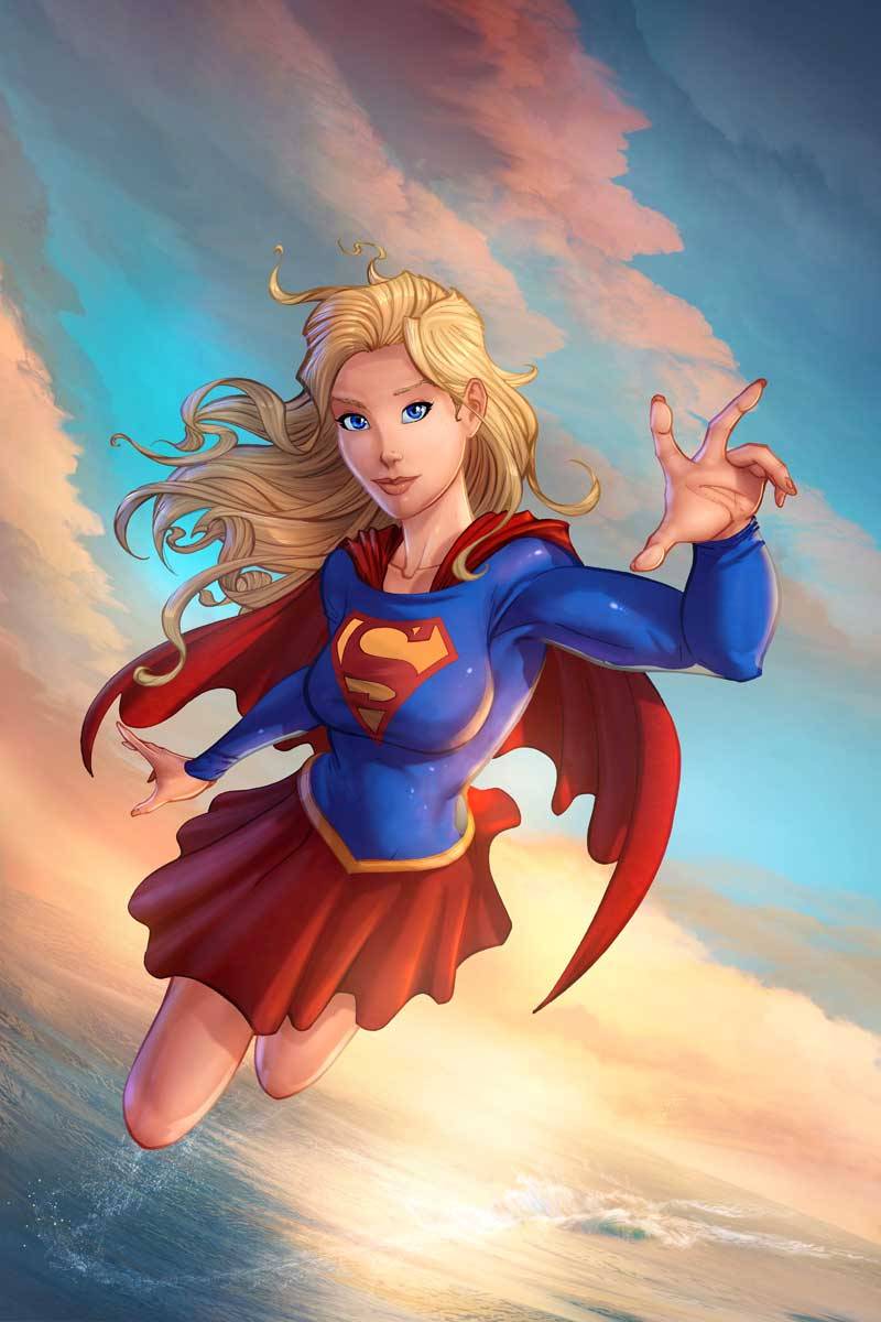 II~MaxMarvel123~II — Supergirl (Flying over the Ocean and Leaving the...