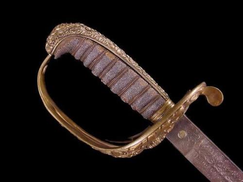 victoriansword:British Pattern 1827 Rifle Officer’s Presentation SwordThis is a magnificent example 