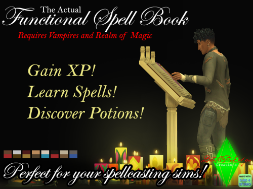 deathpoke1qa: The Actual Functional Spell Book: Perfect for your spellcasting sims! Over two years