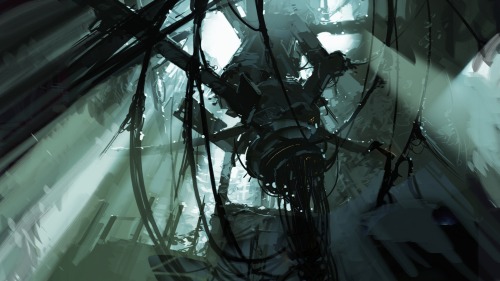 dreamexecutioner: Original Portal 2 concept art Copyright Jeremey Bennett and Randy Lundeen, artists