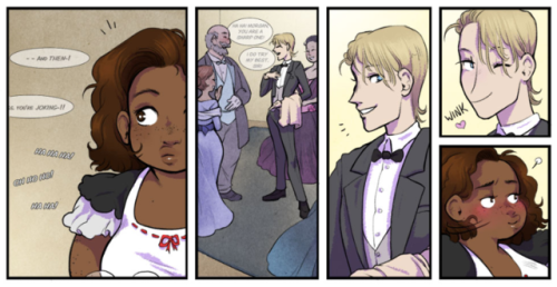 filthyfigments: We’re extremely pleased to announce new FF artist @bramblefix and the 5 page premiere of her genderqueer romance “Breaking Etiquette”! We never could resist a cute person in a suit either… Read it now on filthyfigments.com!  Ahhh