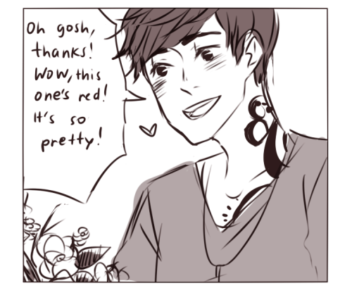 Porn Pics hitrashi:  some tattooed flower au comics