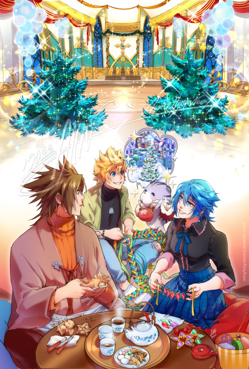 This was my piece for Hearts For The Holidays, a fanzine born to celebrate winter festivities and Ki