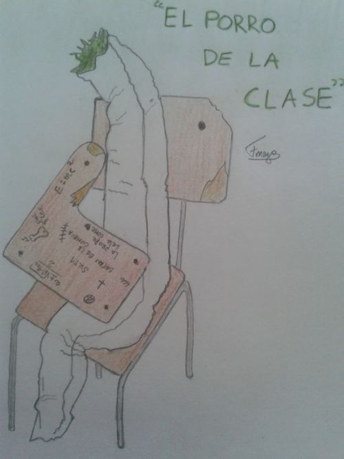 hablas-mucho-sabes-poco:  mezaql:  “El porro de la clase”  kblfgñdflkdñgkfdñld{gksñldfgj se pasaron.. 