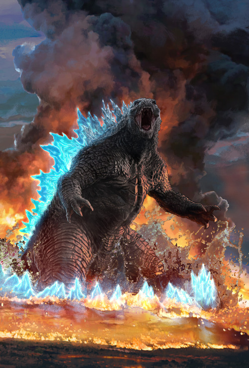 GODZILLA! This illustration was done way early into production of the MonsterVerse’s Godzilla Vs. Ko