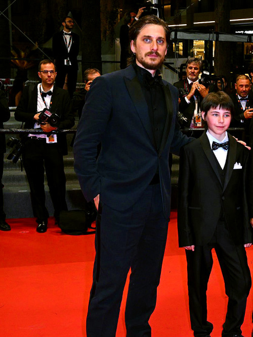 LUCA MARINELLI at the red carpet for Le Otto Montagne (2022) at the 75th Annual Cannes Film Festival