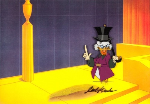 talesfromweirdland:Animation cels of Disney’s Scrooge McDuck and Money (1967).The short marks Scroog