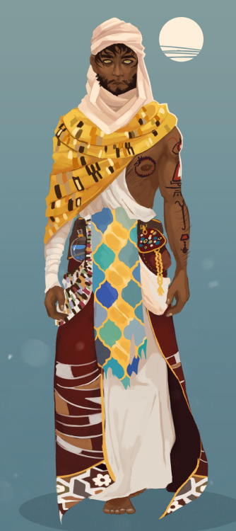 desperish:  VIEW THE FULLSIZE HEREThe Gustav Klimt inspired Alchemist, rendered out and everything 8^) last up will be the baaaard