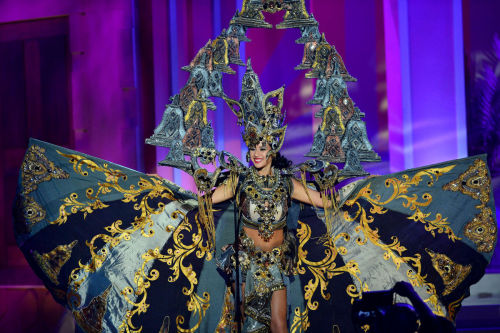 black–lamb:coolthingoftheday:TOP TEN MISS UNIVERSE NATIONAL COSTUMES FROM 20151. Miss Trinidad