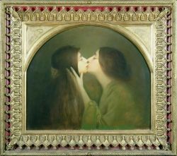 classiclesbians:The Kiss by Joseph Granie, 1900