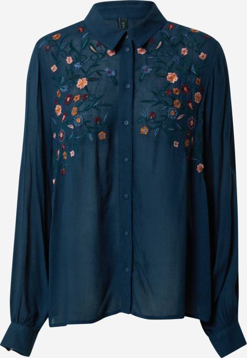 semi sheer embroidered shirt