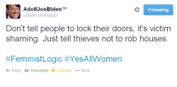 rainfelt:  stfueverything:  libertarianloki:  Thus, the logic of the feminist argument to “Teach men not to rape” is revealed.  Yes because it’s such a radical notion to expect rapists to control themselves.  Uh, we do tell thieves not to rob, though.