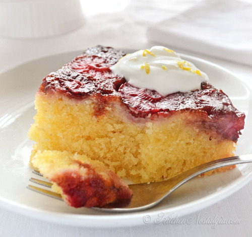 Porn photo fullcravings:  Strawberry Upside Down Cake