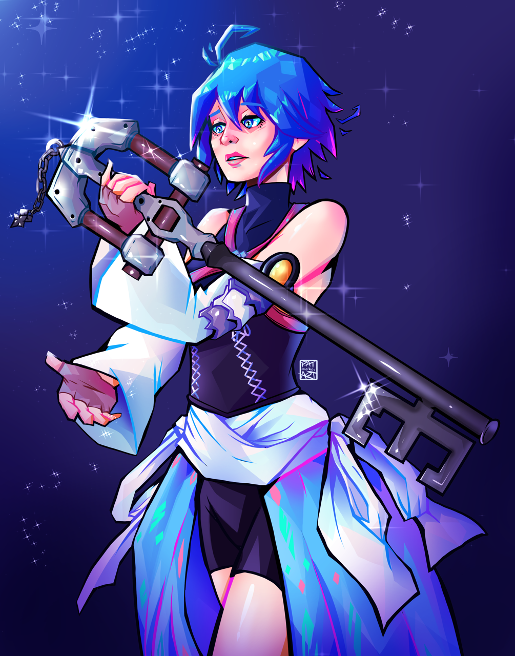 patmakesart:  Aqua deserves to be safe and happy 😭 I also included some of the