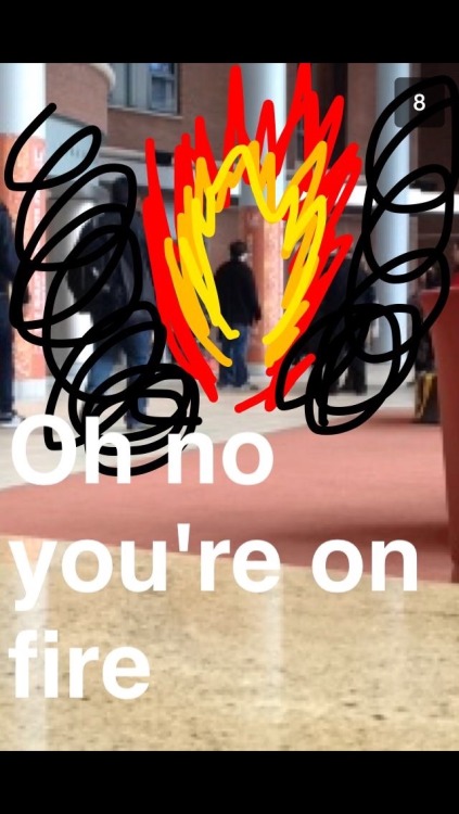 2. Oh no I’m on fire.