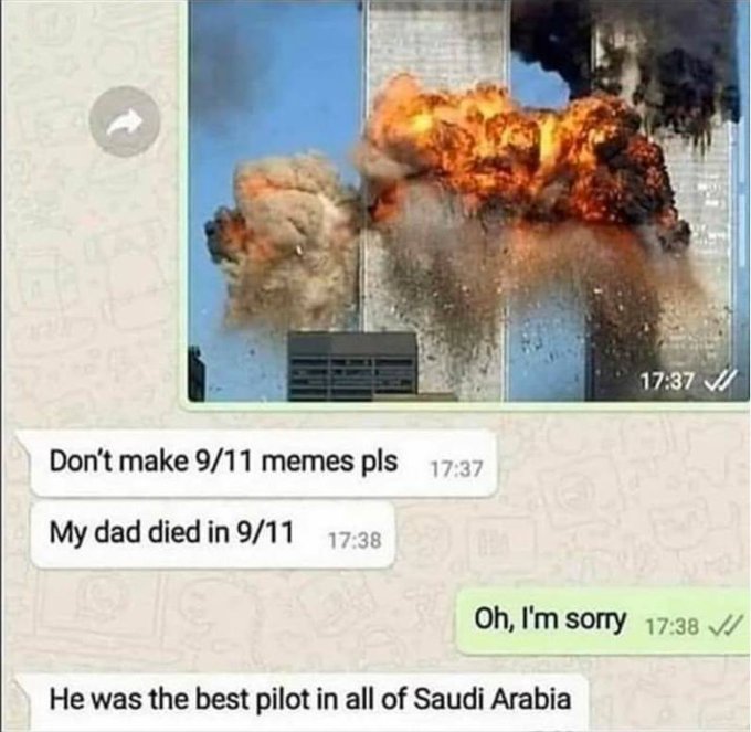 Don't make 9/11 memes pls...