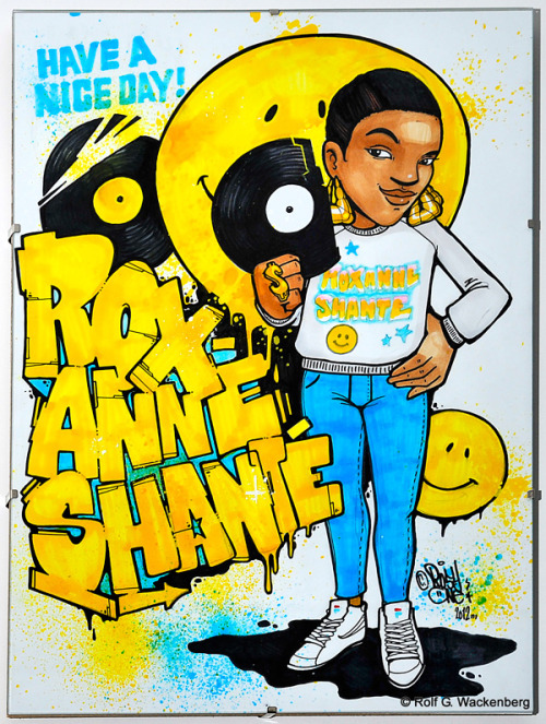 Best late night not doing my hw find ever! Blackbook Roxanne Shante by Rosy One! Lady Rappers by Lad