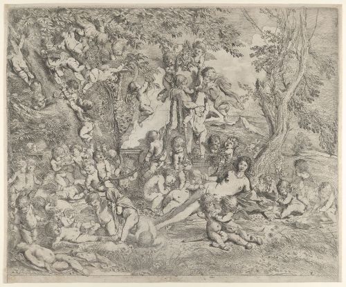 The Garden of Venus by Pietro Testa (1631-37)