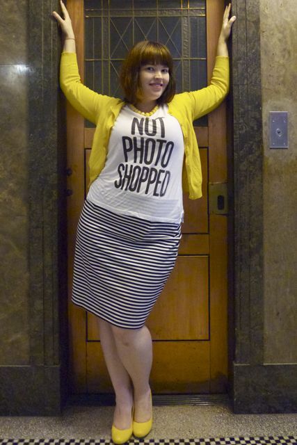 ilikeprettyclothes:  sewonmyown:  “Not Photo Shopped” from Lilli at Frocks and Frou Frou  Love her! 