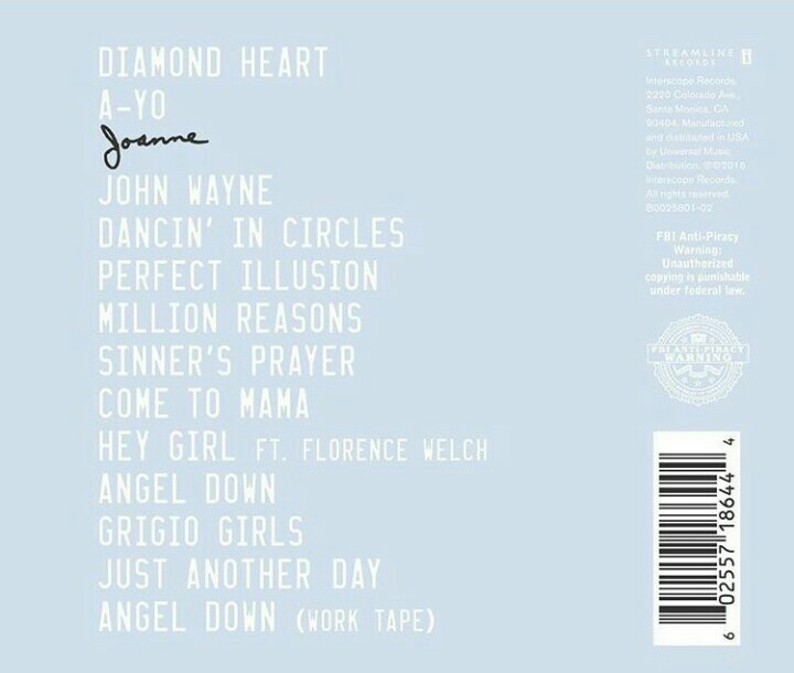 lg5ishere:    LADY GAGA / JOANNE / OCT 21  